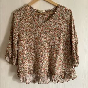 Cynthia Rowley Multicolor Floral Blouse